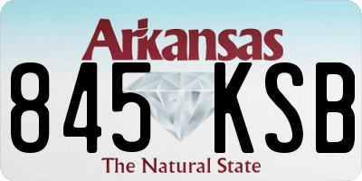 AR license plate 845KSB