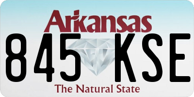 AR license plate 845KSE
