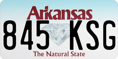 AR license plate 845KSG