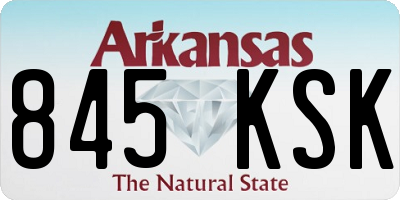 AR license plate 845KSK