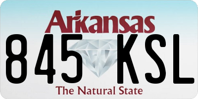 AR license plate 845KSL
