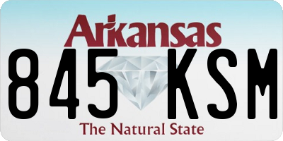 AR license plate 845KSM