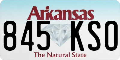 AR license plate 845KSO