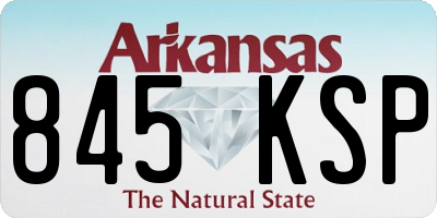 AR license plate 845KSP