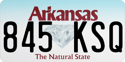AR license plate 845KSQ