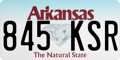 AR license plate 845KSR