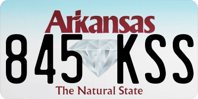 AR license plate 845KSS