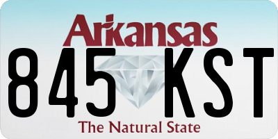 AR license plate 845KST