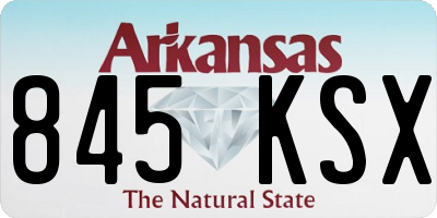 AR license plate 845KSX