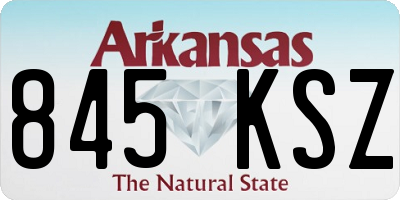 AR license plate 845KSZ