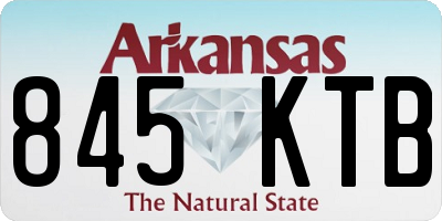 AR license plate 845KTB