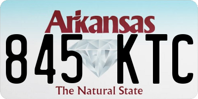 AR license plate 845KTC