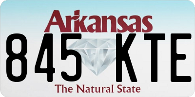 AR license plate 845KTE