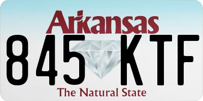 AR license plate 845KTF