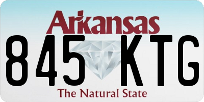 AR license plate 845KTG