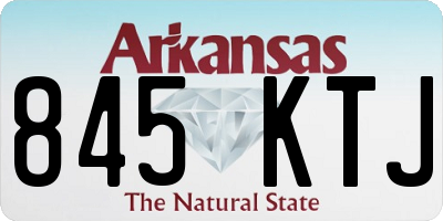 AR license plate 845KTJ