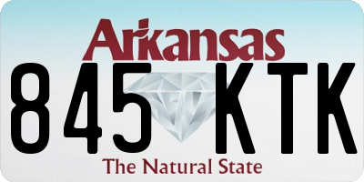 AR license plate 845KTK
