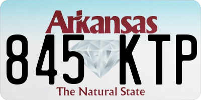 AR license plate 845KTP