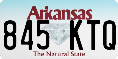 AR license plate 845KTQ