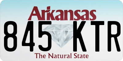AR license plate 845KTR