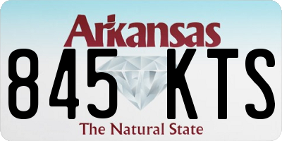 AR license plate 845KTS