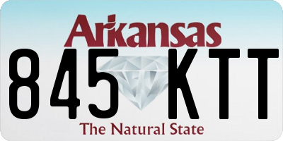 AR license plate 845KTT