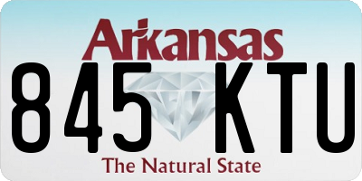AR license plate 845KTU