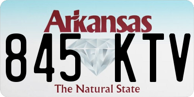 AR license plate 845KTV