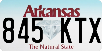 AR license plate 845KTX