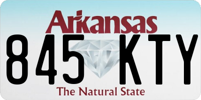 AR license plate 845KTY