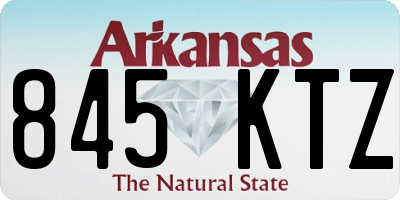 AR license plate 845KTZ