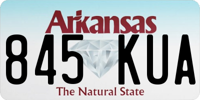 AR license plate 845KUA