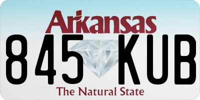 AR license plate 845KUB