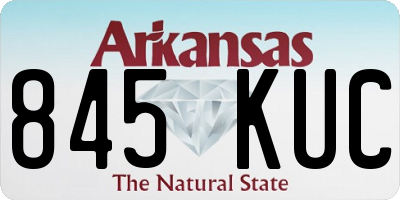 AR license plate 845KUC