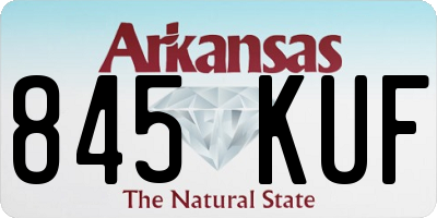 AR license plate 845KUF