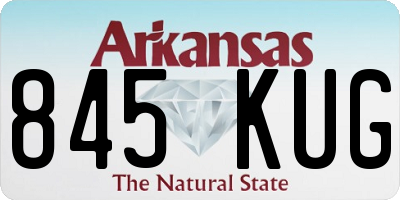 AR license plate 845KUG
