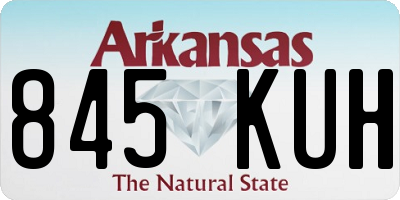 AR license plate 845KUH