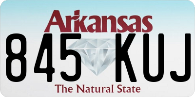 AR license plate 845KUJ