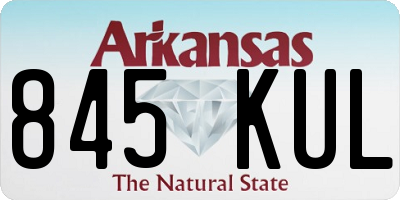 AR license plate 845KUL