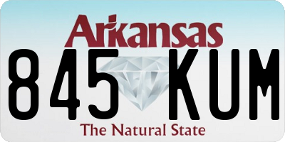 AR license plate 845KUM