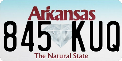 AR license plate 845KUQ