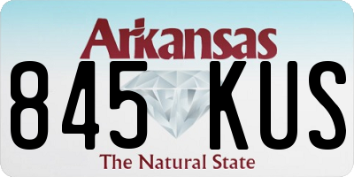 AR license plate 845KUS