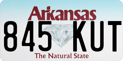 AR license plate 845KUT