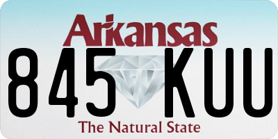 AR license plate 845KUU