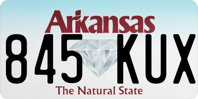 AR license plate 845KUX