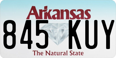 AR license plate 845KUY