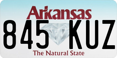 AR license plate 845KUZ