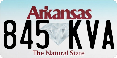 AR license plate 845KVA