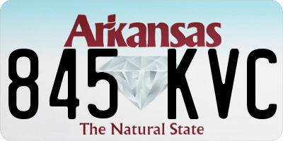 AR license plate 845KVC