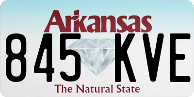 AR license plate 845KVE